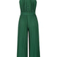 Cutout Tied Pleated Sleeveless Jumpsuit