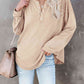 Buttoned Drop Shoulder Top