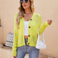Raglan Sleeve Button Front Cardigan