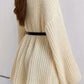 Women's DentaCosmo Boat Neck Dropped Shoulder Mini Sweater Dress