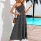 Printed Single Shoulder Midi Dress