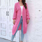 Open Front Longline Cardigan with Pockets