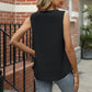 Full Size Eyelet Square Neck Tank