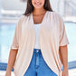 Plus Size Ribbed Cocoon Cover Up