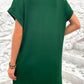 Pocketed Round Neck Short Sleeve Dress