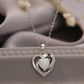 Women's Opal Heart Pendant Necklace