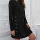 Women's Candida Decorative Button Round Neck Dress
