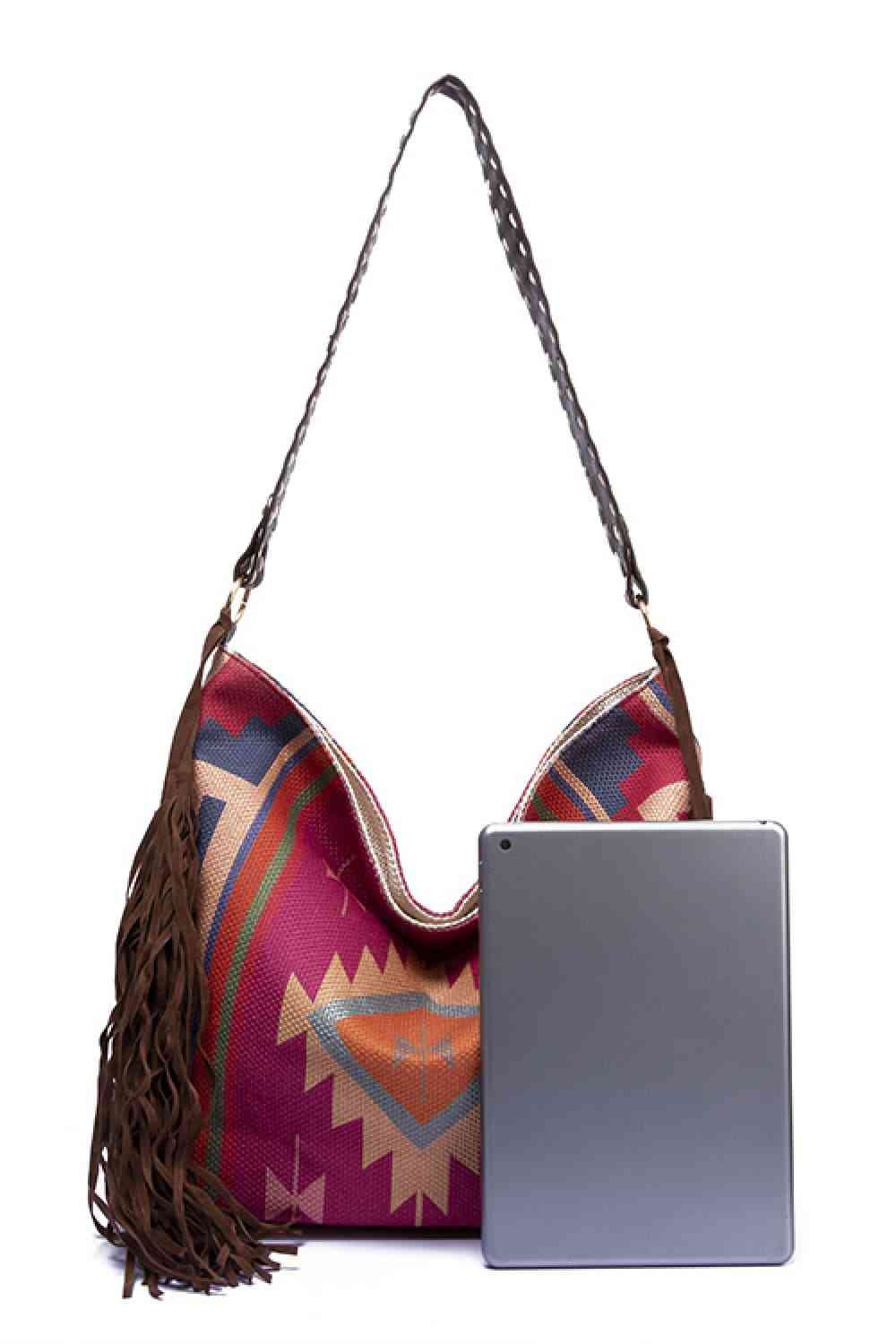 Amelia Southwestern Geometric Canvas Tote Bag