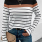 Striped Round Neck Long Sleeve T-Shirt
