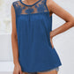 Lace Detail Round Neck Tank