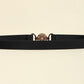 Black or Caramel One Size PU Leather Belt