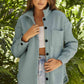 Full Size Button Down Collared Jacket