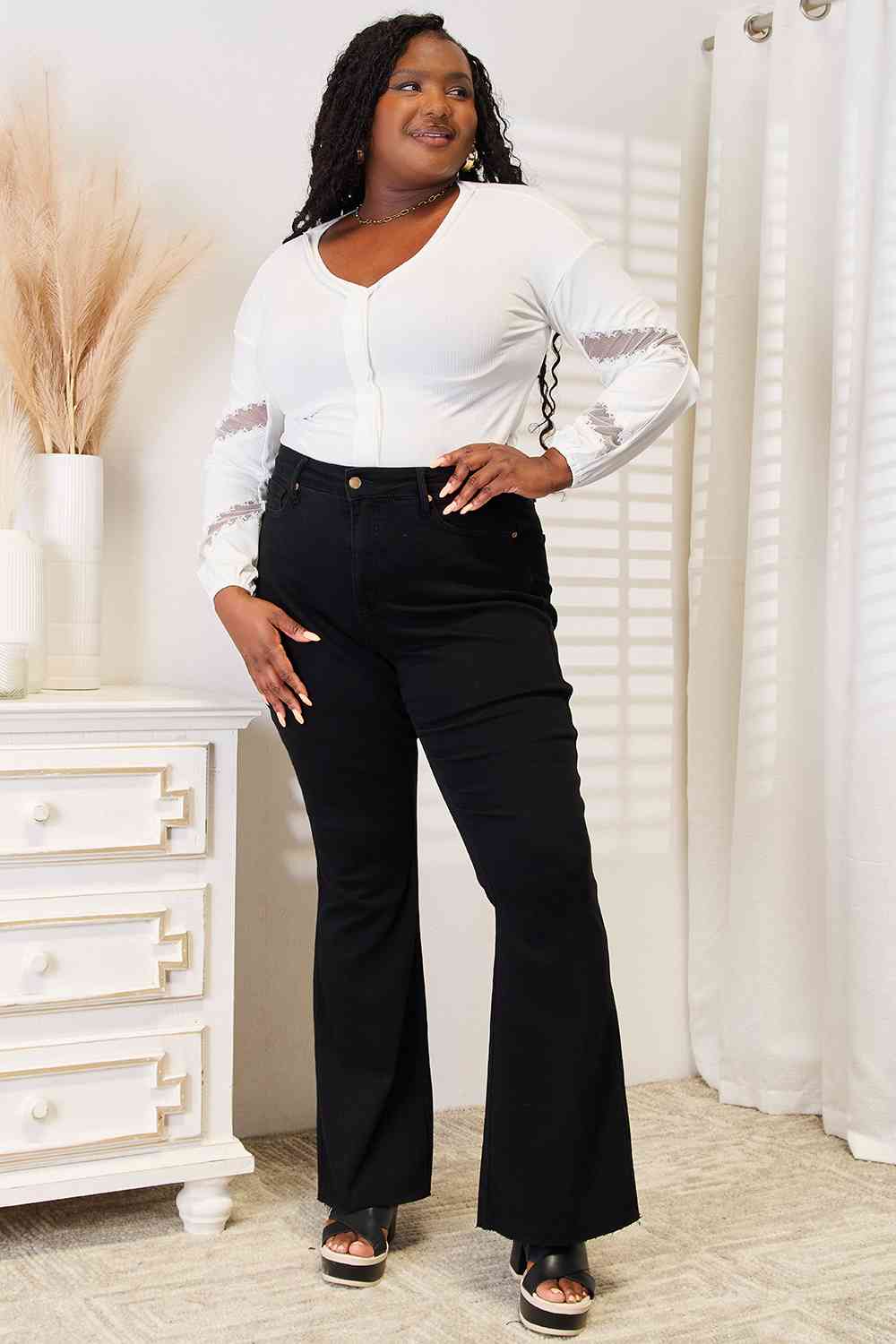 Double Take V-Neck Dropped Shoulder Blouse *