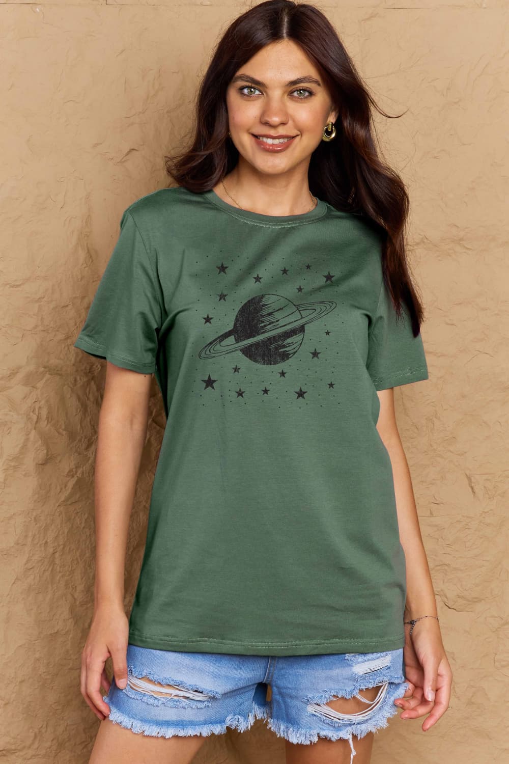 Simply Love Full Size Planet Graphic Cotton T-Shirt