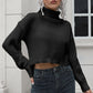 Turtleneck Dropped Shoulder Sweater