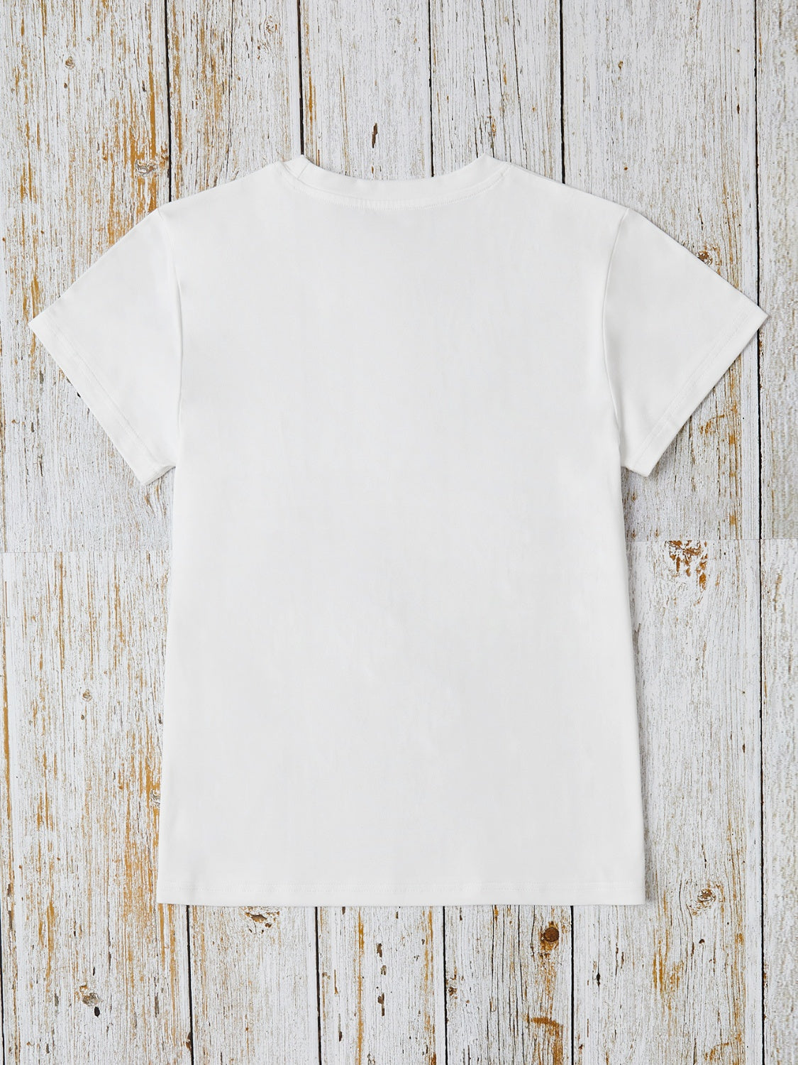 Rabbit Round Neck Short Sleeve T-Shirt