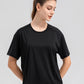 Round Neck Short Sleeve Active Top