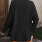 Textured Button Up Dropped Shoulder Shirt