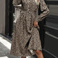 Polka Dot Tied Button Up Dress