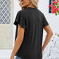 V-Neck Flutter Sleeve T-Shirt