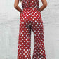 SavannahJayJumpers Polka Dot Grecian Wide Leg Jumpsuit