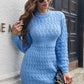 LifeDresses Cable-Knit Openwork Sweater Dress
