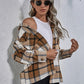 Plaid Button Down Collared Jacket