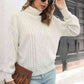 KnittedEmporium Cable-Knit Turtleneck Sweater