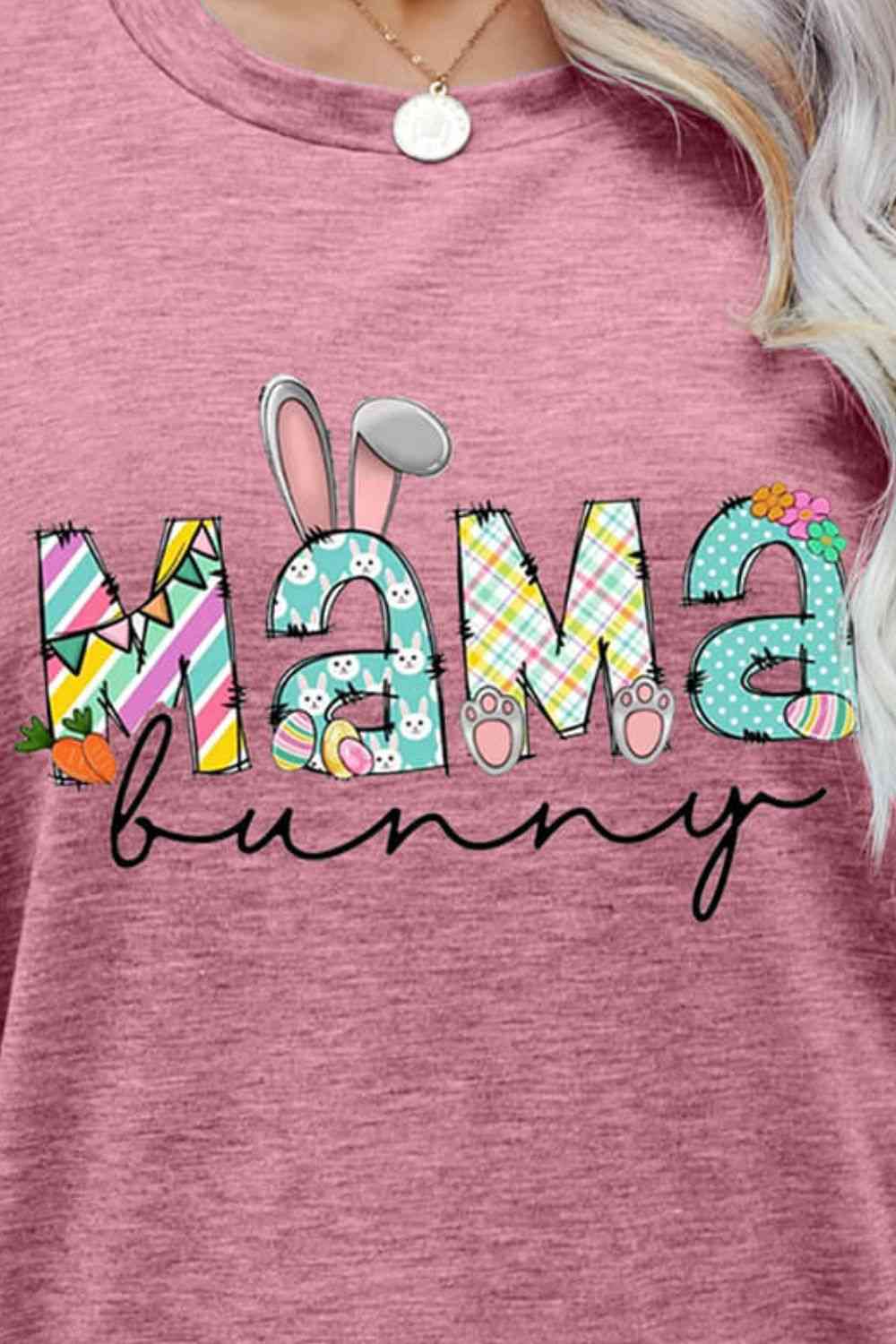 Seasonal MAMA BUNNY Easter Graphic Tee