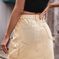 Women's Full Size Denim Mini Skirt with Pockets