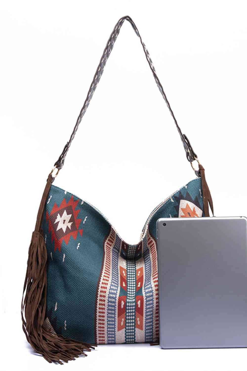 Amelia Southwestern Geometric Canvas Tote Bag