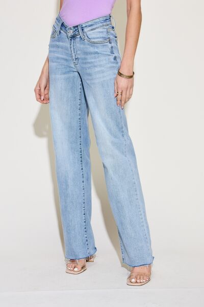 Judy Blue Full Size V-Front Waistband Straight Jeans