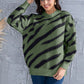 Animal Element Round Neck Dropped Shoulder Sweater