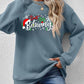 CHRISTMAS THEMED Letter Graphic Long Sleeve Sweatshirt