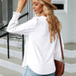 Full Size Square Neck Puff Sleeve Blouse