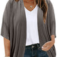 Plus Size Ribbed Cocoon Cover Up