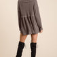 BiBi Waffle Knit V-Neck Babydoll Blouse - Brand BiBi