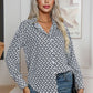 Printed Buttoned Long Sleeve Shirt