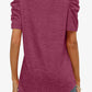 V-Neck Puff Sleeve Tee