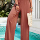 Savannah Lynn Smocked Wide Leg Pants with Pockets