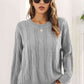 Round Neck Long Sleeve Sweater