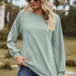 Round Neck Raglan Sleeve Sweatshirt