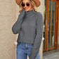 Cable-Knit Mock Neck Sweater