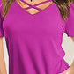 Crisscross Short Sleeve T-Shirt