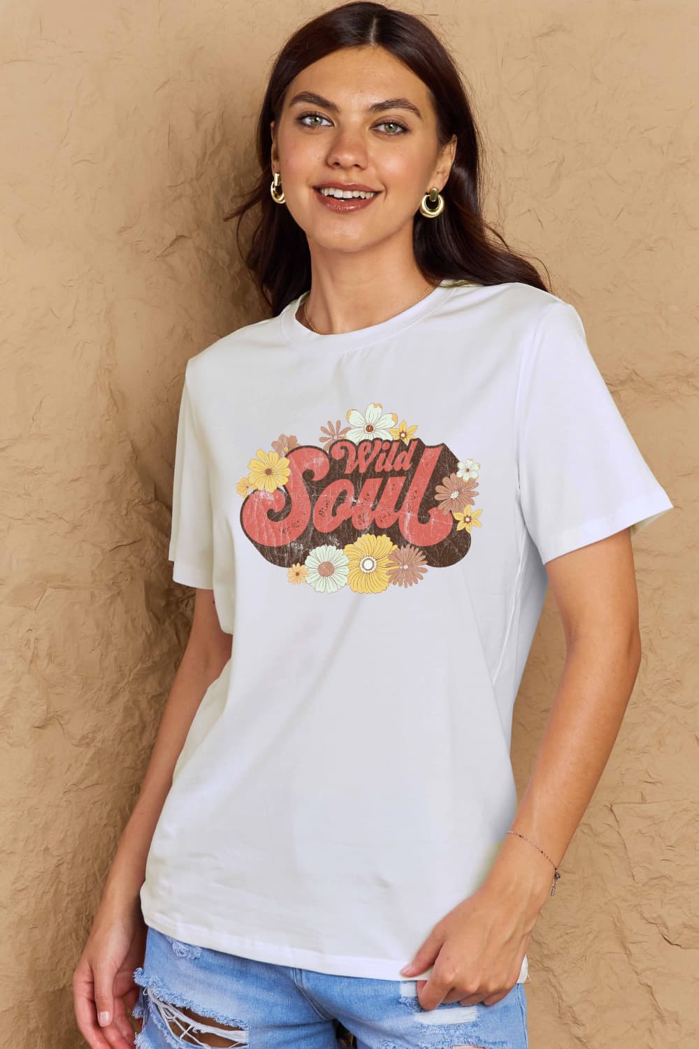 Malibu Dreams Simply Love Full Size WILD SOUL Graphic Cotton T-Shirt