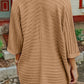 Striped Open Front Knit Cardigan
