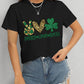 PEACE LOVE IRISH Round Neck Short Sleeve T-Shirt