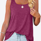 CHICbabe Full Size Curved Hem Square Neck Tank