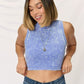 Zenana Washed Ribbed Round Neck Tank - Brand Zenana