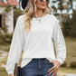 Round Neck Raglan Sleeve Sweatshirt